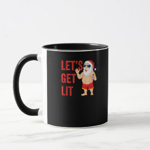 Mug Laissons tomber Père Noël drôle Noël