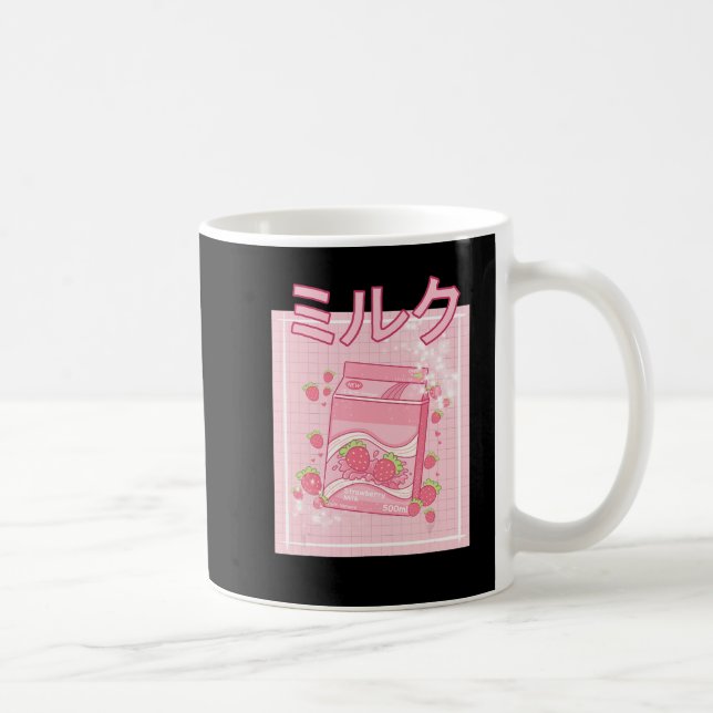 Mug Lait de fraise Kawaii Axolotl Shake Carton Japane (Droite)