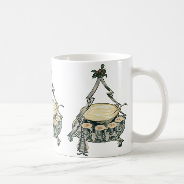 Mug Lait de poule dans un bol à punch en forme de sapi (Droite)