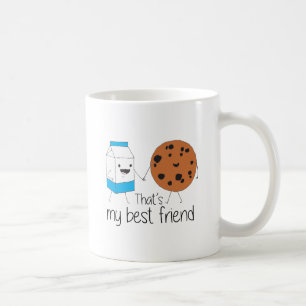 Mug Lait et biscuits Meilleurs amis BFF Friendship Art