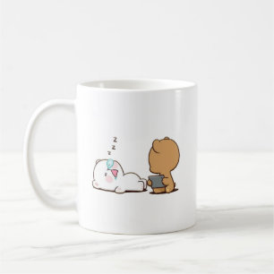 Mug Lait Et Ours De Mocha Dormir