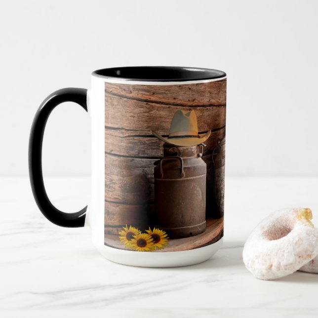 Mug Lait vintage (Avec donut)