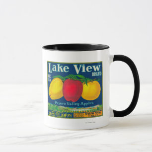 Mug Lake View Apple Étiquette - Watsonville, CA