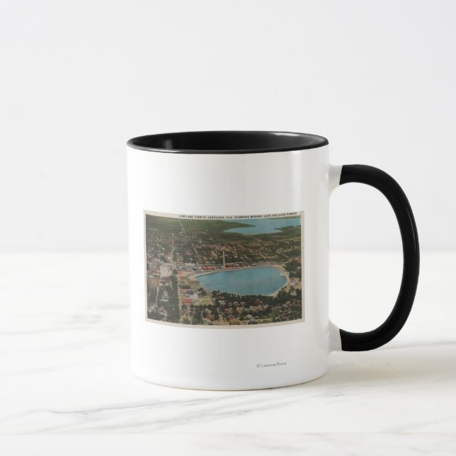 Mug Lakeland, Floride - Vue aérienne de la ville (Droite)