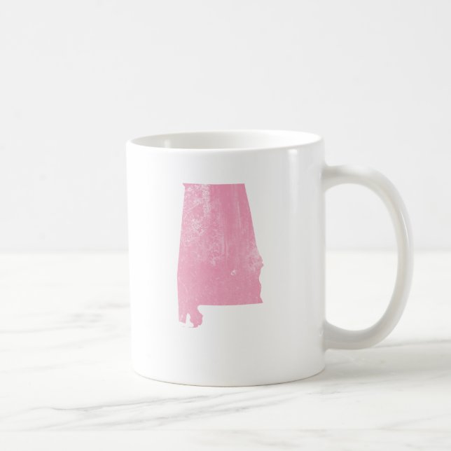 Mug L'Alabama - grunge vintage rose (Droite)