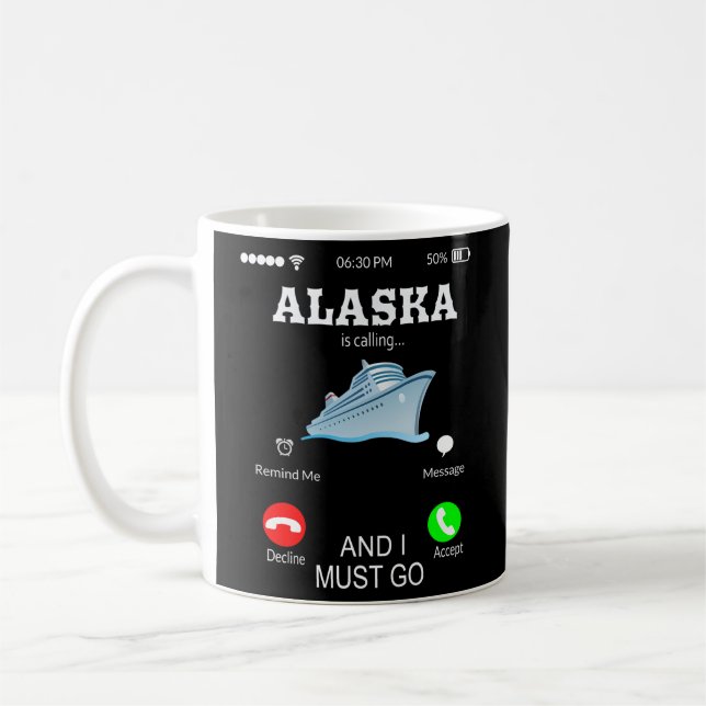 Mug L'Alaska Appelle Vacances (Gauche)