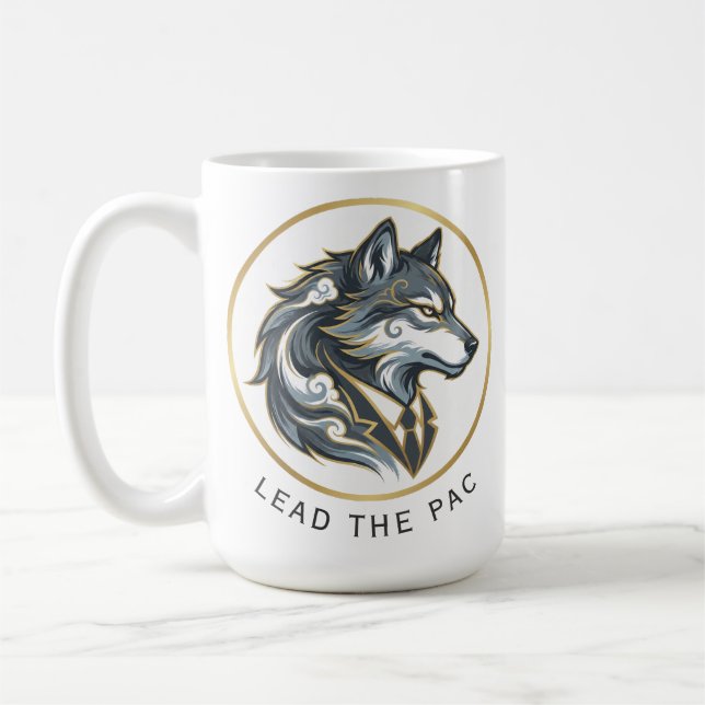 Mug L'Alpha d'entreprise - Leader Loup Solitaire Vinta (Gauche)
