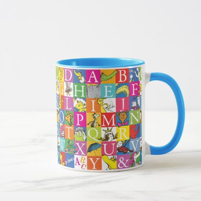 Mug L'alphabet en blocs de couleur de Dr Seuss (Droite)
