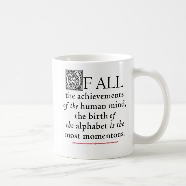 Mug L'alphabet - le centaure de Goudy (Droite)