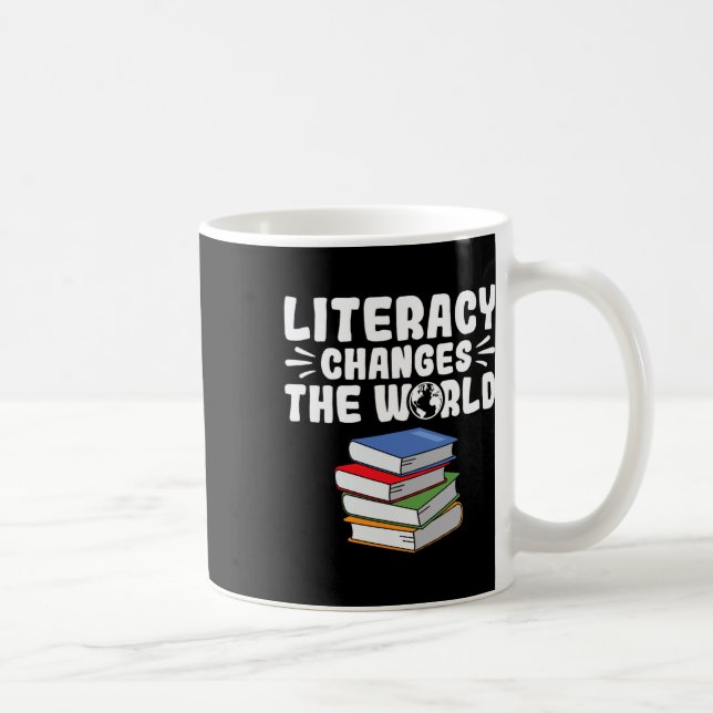 Mug L'alphabétisation change le monde enseignant en le (Droite)