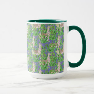 Mug Lama d'aquarelle et motif de Catus