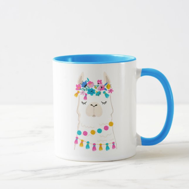 Mug Lama floral mignon (Droite)