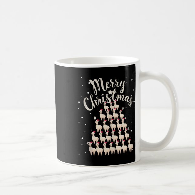 Mug Lama Xmas Tree Llamas Christmas Tree Débardeur1 (Droite)