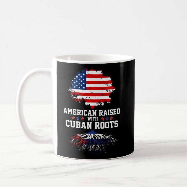 Mug L'Américain Élevé Avec Les Racines Cubaines Cuba (Gauche)
