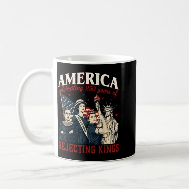 Mug L'Amérique célèbre 250 ans de rejet des rois (Gauche)