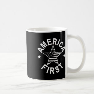 Mug L'Amérique D'Abord Distorti Drapeau Américain Patr