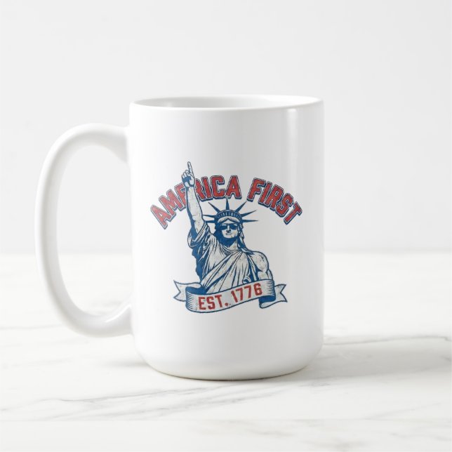 Mug L'AMÉRIQUE D'ABORD - Établ. 1776 (Gauche)