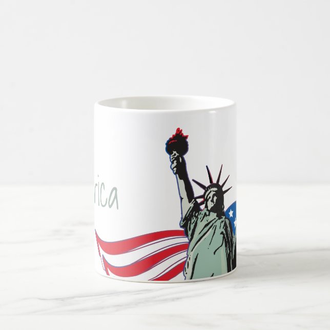 Mug 'L'Amérique et la statue de la liberté (Centre)