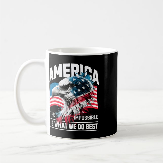 Mug L'Amérique L'impossible est ce que nous faisons le (Gauche)
