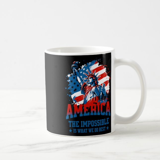 Mug L'Amérique L'impossible est ce que nous faisons le (Droite)