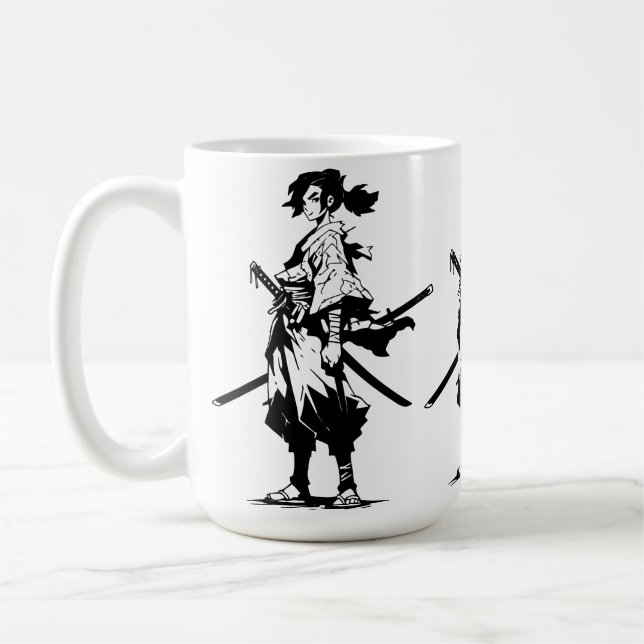 Mug Lames jumelles, cœur féroce (Beauté d'anime) (Gauche)