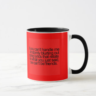 MUG L'AMITIÉ AMICAL CITE DE MANIÈRE RANDOMÈTE EN ÉCLAI