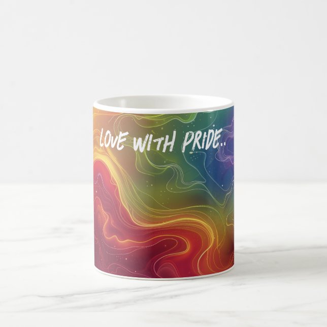 Mug L'amour avec l'Art numérique de fierté (Centre)