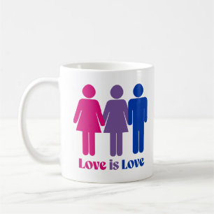 Mug L'amour bisexuel est l'amour féminin