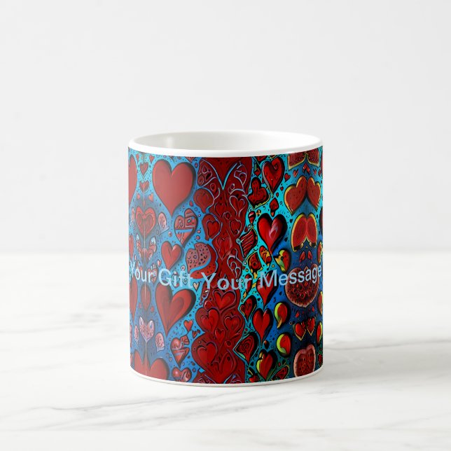 Mug L'amour dans chaque battement de coeur (Centre)