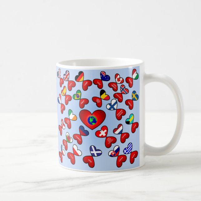 Mug L'amour dans différentes langues à travers le mond (Droite)