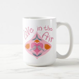 Mug L'amour dans l'air les oiseaux et les fleurs de la