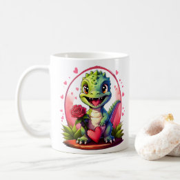 Mug L'amour dans le Dragon Style mignon Valentine Drag