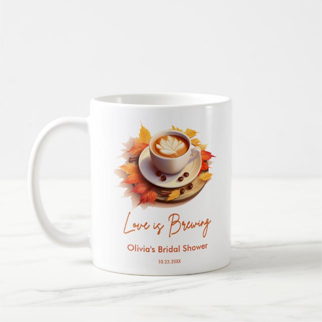 Mug L'amour d'automne est en train de préparer un café (Gauche)
