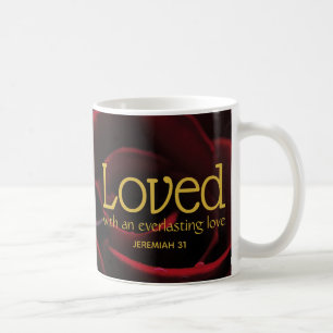 Mug L'Amour de Dieu aimé   Rose rouge   Christian Vale