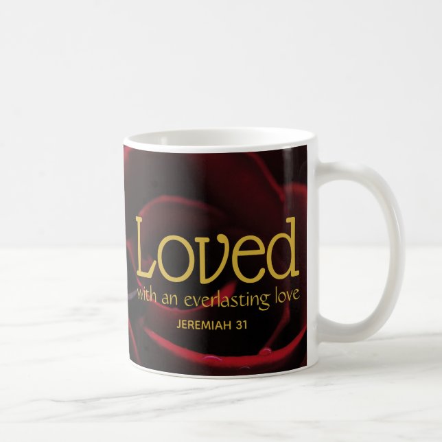 Mug L'Amour de Dieu aimé | Rose rouge | Christian Vale (Droite)