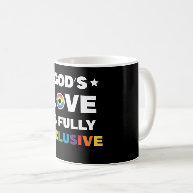 Mug L'amour de Dieu est pleinement inclusif Mois de la (Devant droit)
