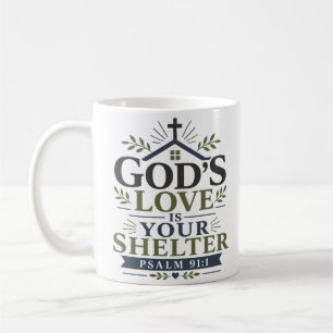 Mug L'amour de Dieu est votre abri Encouragement spiri