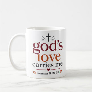 Mug L'amour de Dieu me porte Citation Chrétienne Inspi