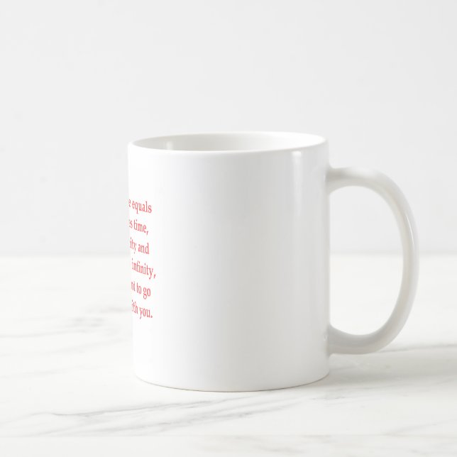 Mug l'amour de geek de maths prennent la ligne (Droite)