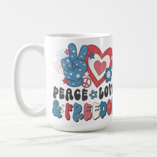 MUG L'AMOUR DE LA PAIX ET LA LIBERTÉ PAS LE FASCISME