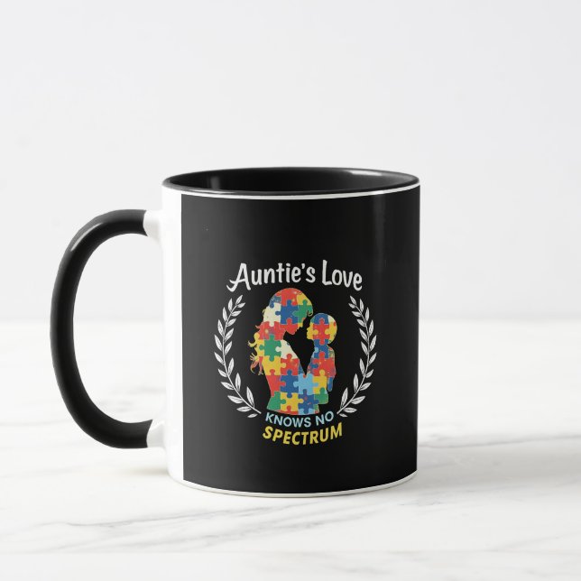 Mug L'amour de la tante n'a pas de Sensibilisation sur (Gauche)