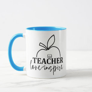 Mug L'amour de l'enseignant Inspirer-drôle