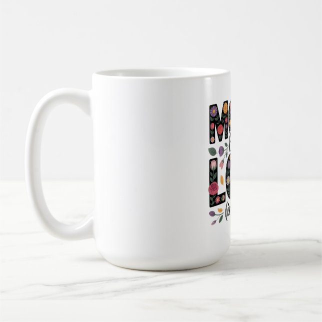 Mug L'amour de maman est fort (dans le silence) (Gauche)