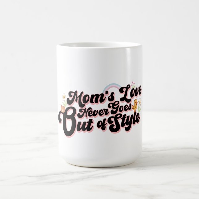 Mug L'amour de maman ne se démode jamais Mignon Rétro (Centre)