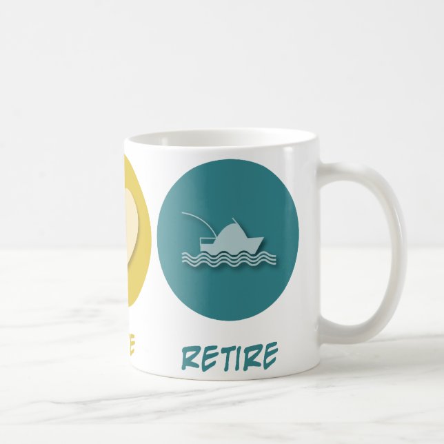 Mug L'amour de paix se retirent (Droite)