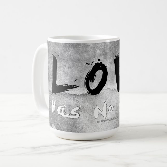 Mug L'amour de SlipperyJoe n'a pas de couleur de peau  (Devant gauche)
