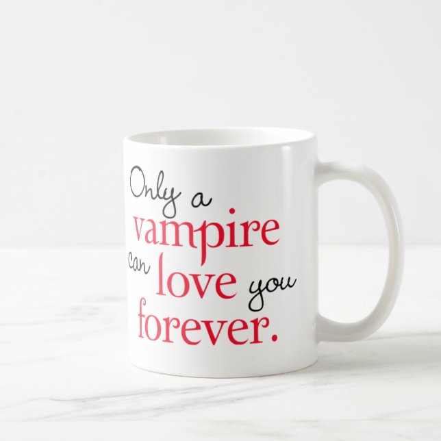 Mug L'amour de vampire attaquent pour toujours (Droite)