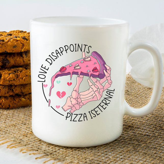 Mug L'amour déçoit la pizza est éternelle (Créateur téléchargé)