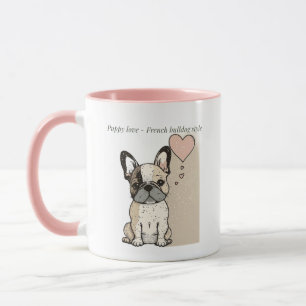 Mug L'amour des chiots - à la française