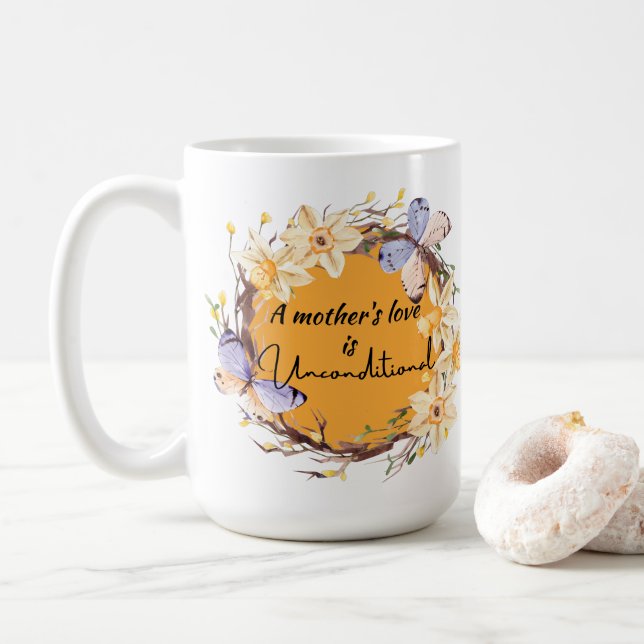 Mug L'amour d'une mère est inconditionnel (Avec donut)